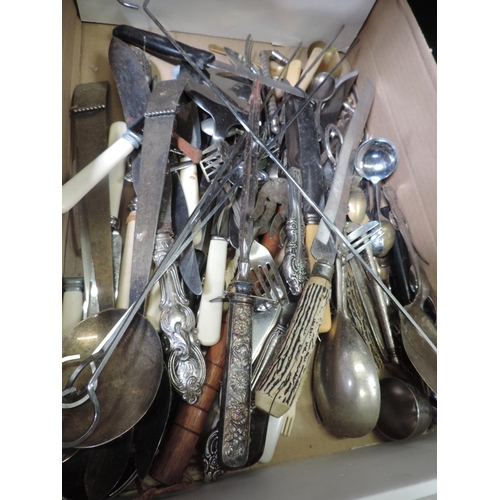 704 - Box of Vintage Cutlery