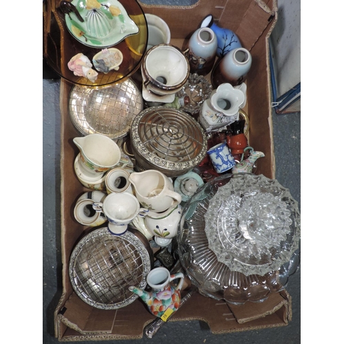 726 - Box of China Ornaments