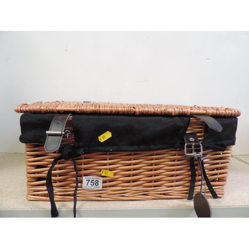 758 - Wicker Hamper