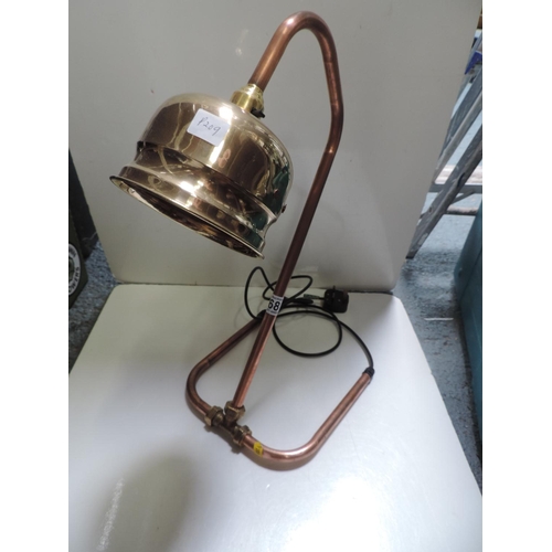 768 - Novelty Copper Pipe Lamp