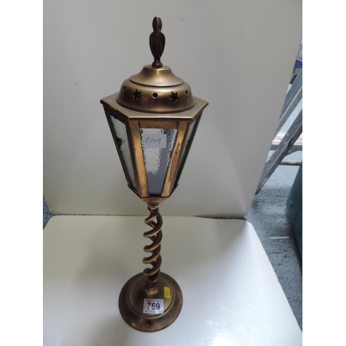 769 - Brass Twist Lamp