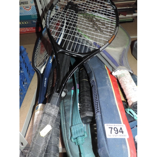 794 - Various Rackets