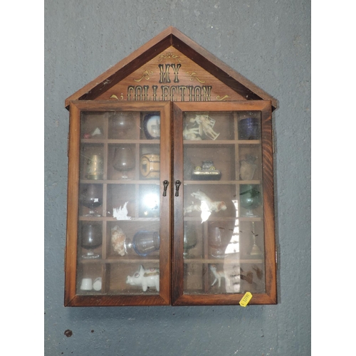 796 - Collectors Cabinet and Contents