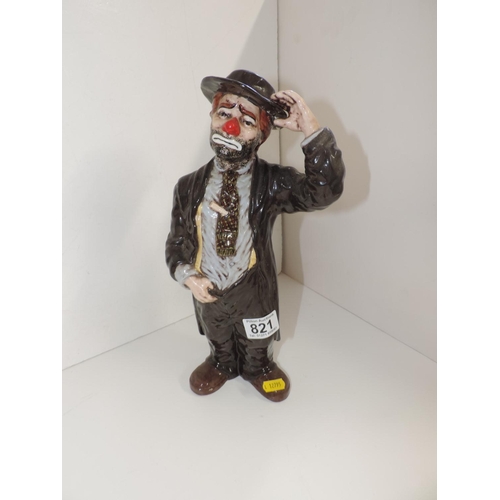 821 - Ceramic Clown Ornament