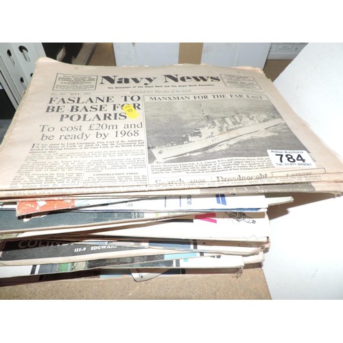 784 - Quantity of Ephemera - Navy News etc