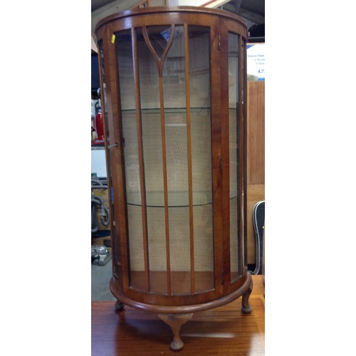 600 - Glazed Bow Front Display Cabinet