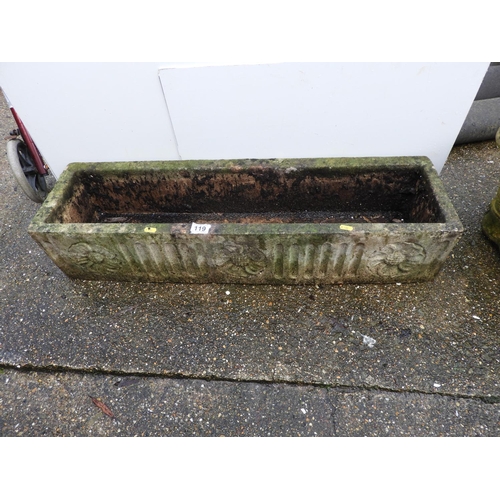 119 - Oblong Concrete Trough