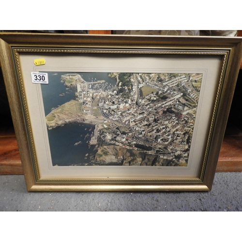 330 - Framed Aerial Photograph - Ilfracombe