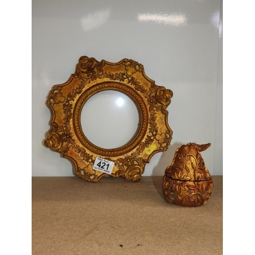 421 - Gilt Picture Frame etc