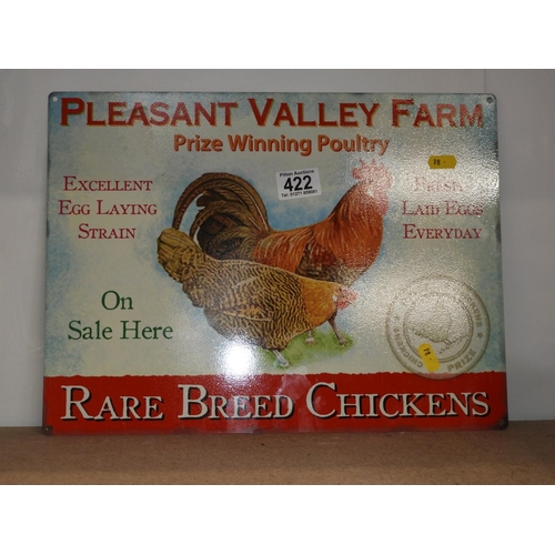 422 - Metal Sign - Pleasant Valley