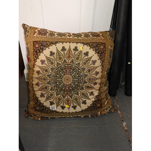 483 - Large Embroidered Cushion