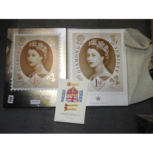 494 - Diamond Jubilee Commemorative Box Set Containing Collectable Prints