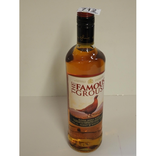 712 - Bottle of Famous Grouse Whisky