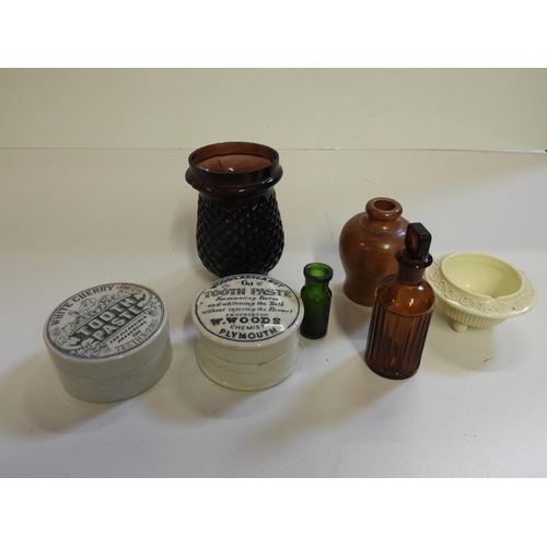 727 - Old Ink Bottles and Toothpaste Pots