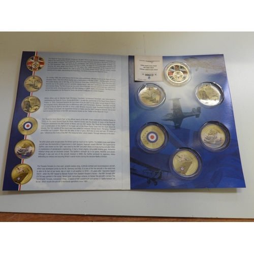 729 - Royal Air Force Anniversary Coin Collection - Not Complete