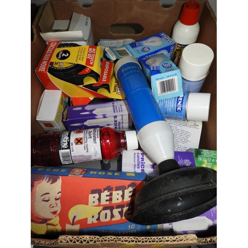 949 - Box of Household Chemicals, Light Bulbs etc