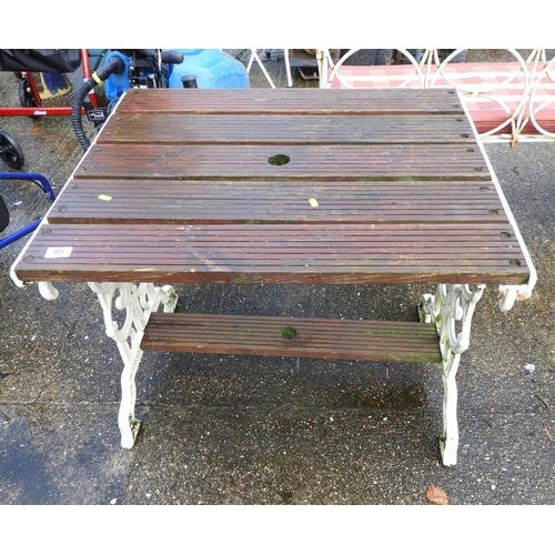 95 - Metal End Garden Table