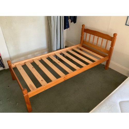 136 - Pine Single Bed Frame