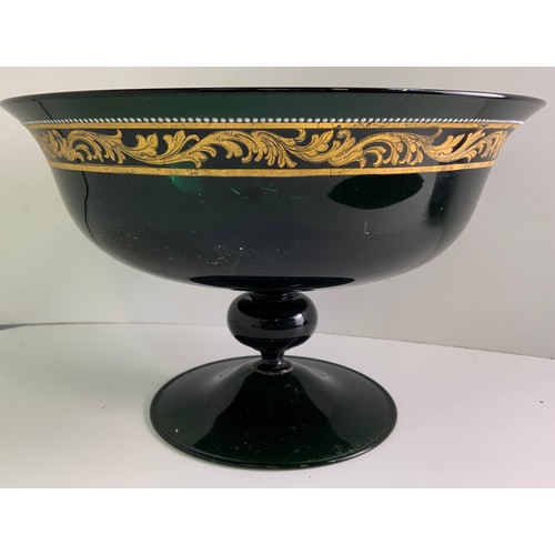 176 - Venetian Glass Bowl - 18cm High x 28cm Diameter