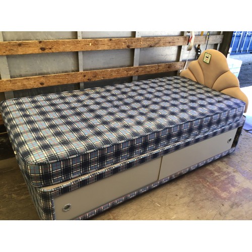 175 - Single Bed with Headboard and Storage Under