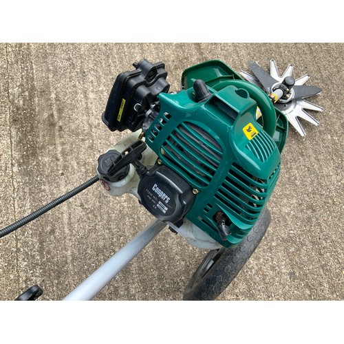 45 - Wheeled Petrol Brush Cutter - NB: One Wheel Missing