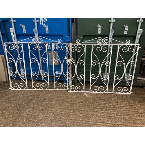 168 - Pair of Painted Driveway Gates - To Suit Opening 240cm Approximately