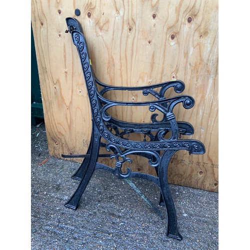 154 - Pair of Metal Bench Ends