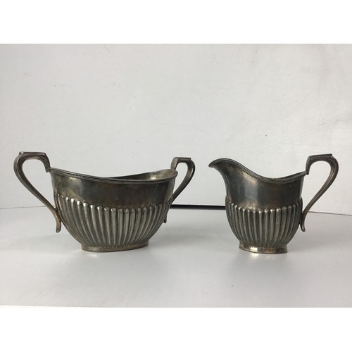 271 - Art Deco Style Plated Jug and Handled Bowl