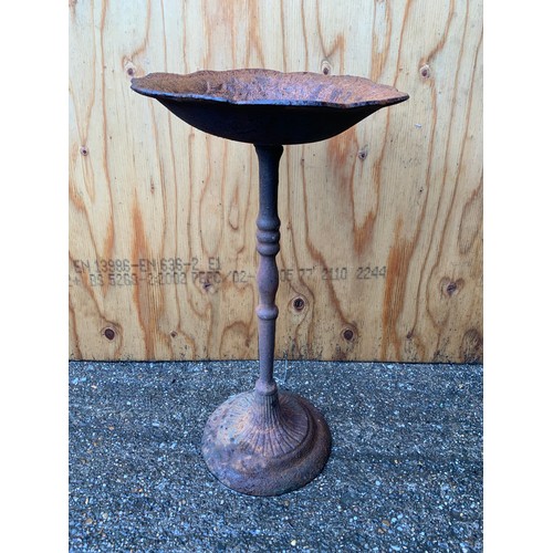 85 - Small Iron Bird Bath - 46cm H