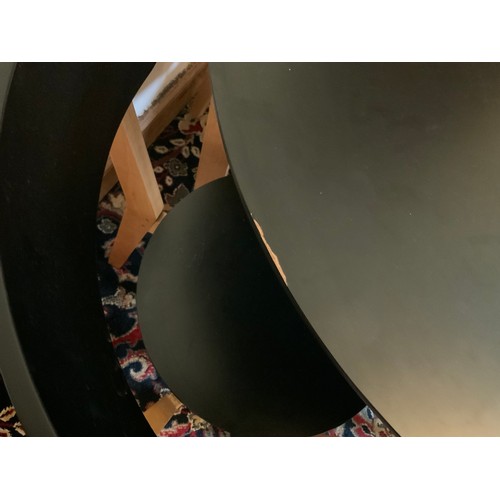 163 - Modern Circular Table and 4x Chairs - 90cm Diameter