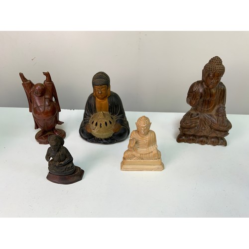 738 - 5x Buddha/Deity Ornaments