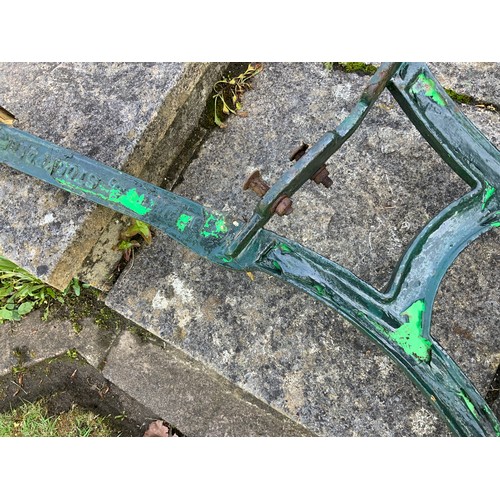 107 - Pair of Cast Iron Bench Ends - Bennetts Stockport