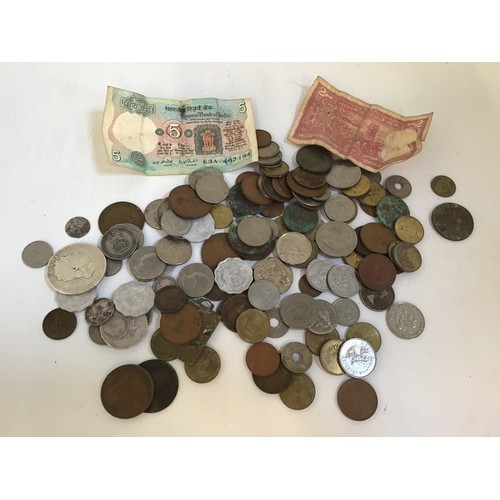 726 - Various Coins and Notes