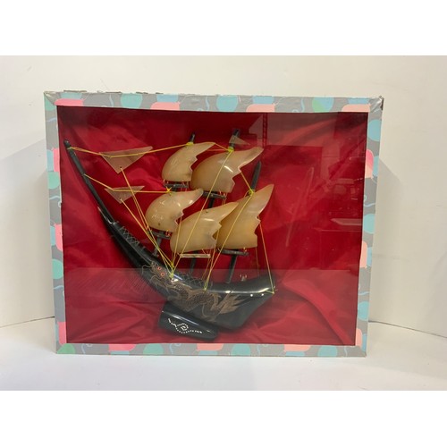 261 - Boxed Model Oriental Ship