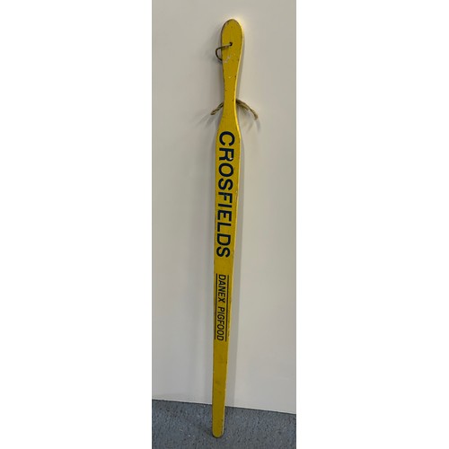 311B - Vintage Pig Guiding Stick for Crosfields Danex Pig Food - 93cm Long