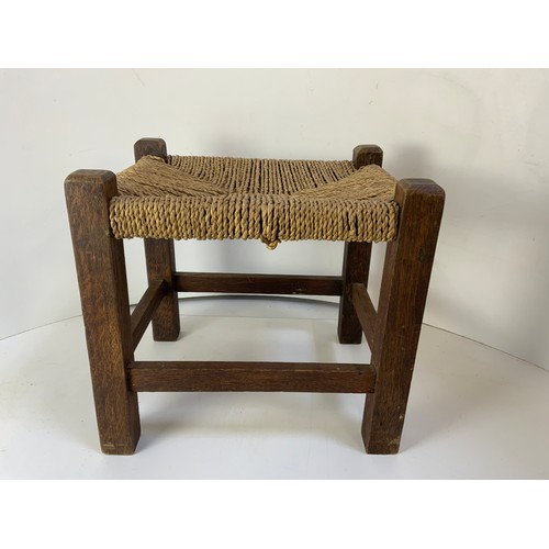 183 - Small Rattan Wooden Stool