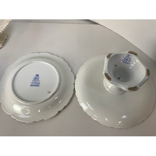 253 - Carltonware Cake Stands and Matching Plates