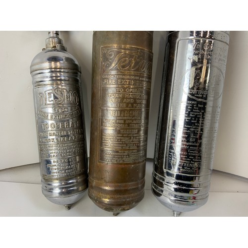 388 - 3x Vintage Vehicle Fire Extinguishers