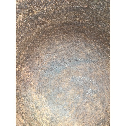 54 - Large Cast Iron Boiler - Crack to Bottom - 85cm Diameter x 69cm High