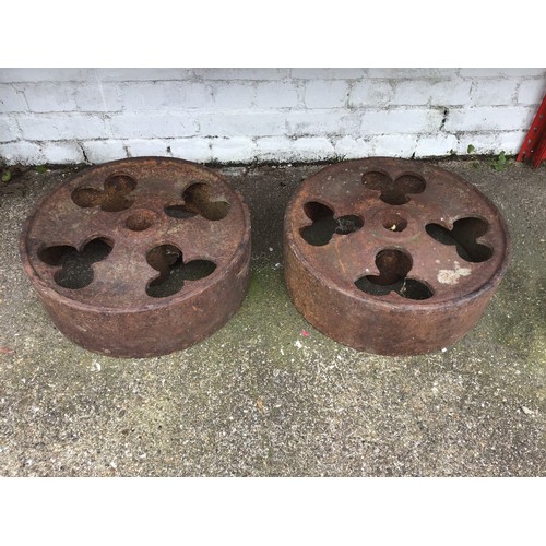 33 - Cast Iron Drive Wheels