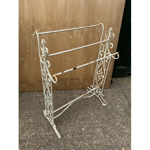 35 - Painted Metal Towel Rail