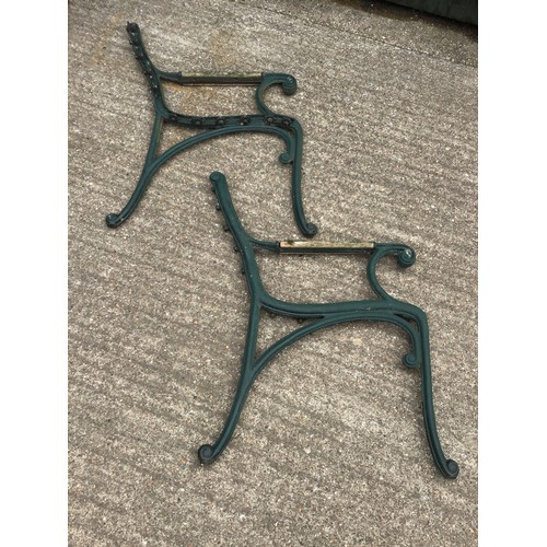 111 - Pair of Metal Bench Ends