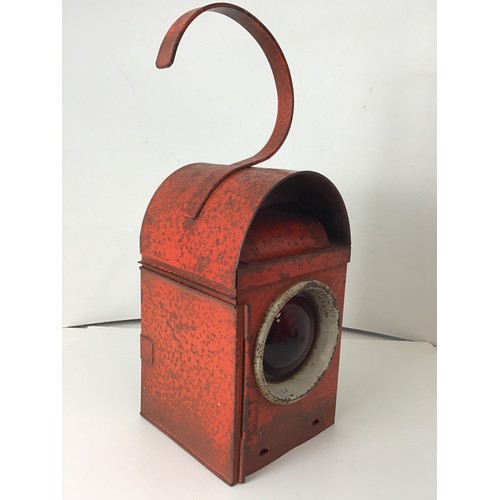 331 - Vintage Chalwyn Red Railroad Oil Lantern