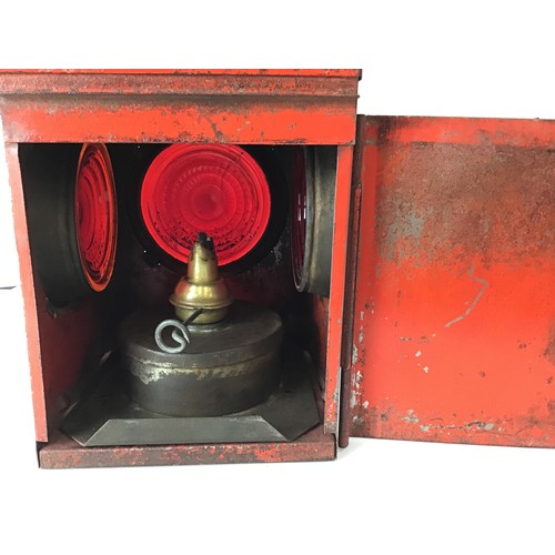 331 - Vintage Chalwyn Red Railroad Oil Lantern