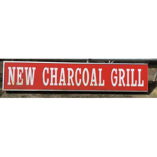 75 - New Charcoal Sign - 250cm x 50cm x 12cm