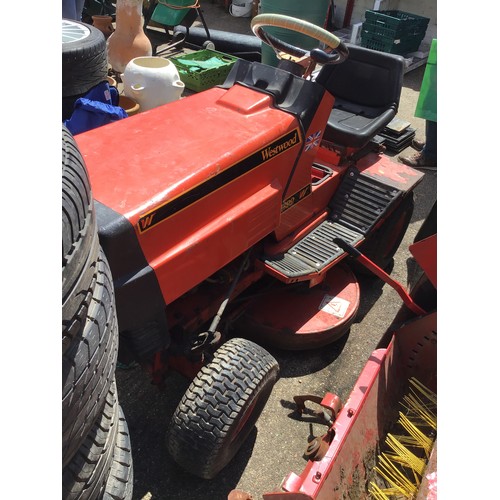 77 - Westwood Ride T1200 on Mower with Sweeper and Collection Box