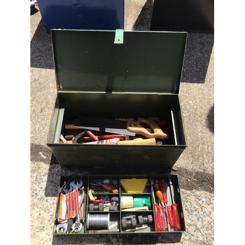 80 - Metal Tool Box and Contents - Tools