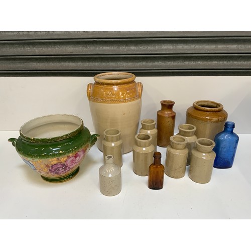 5A - Stoneware Pots and Transfer Print Planter etc