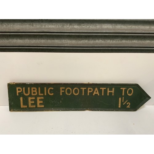 6 - Metal Signpost to Lee