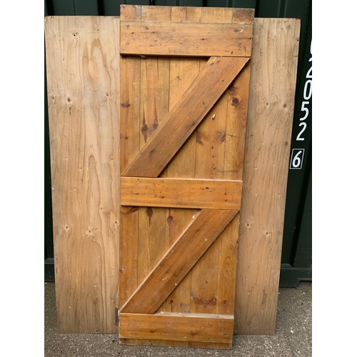 159 - Softwood Panel Door - 60cm x 170cm